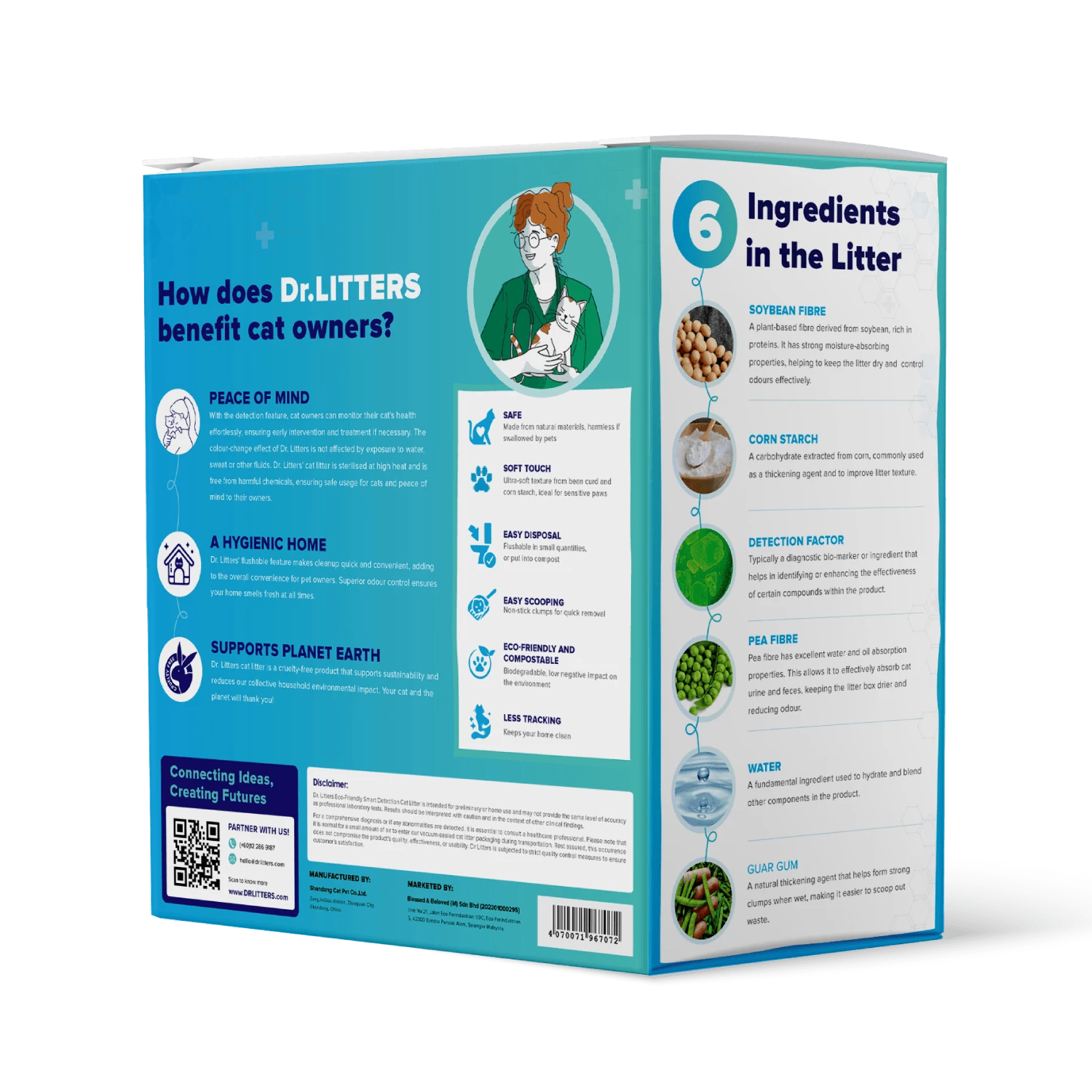 Dr. Litters Vet-Inspired Eco-Friendly Cat Litter (4kg)